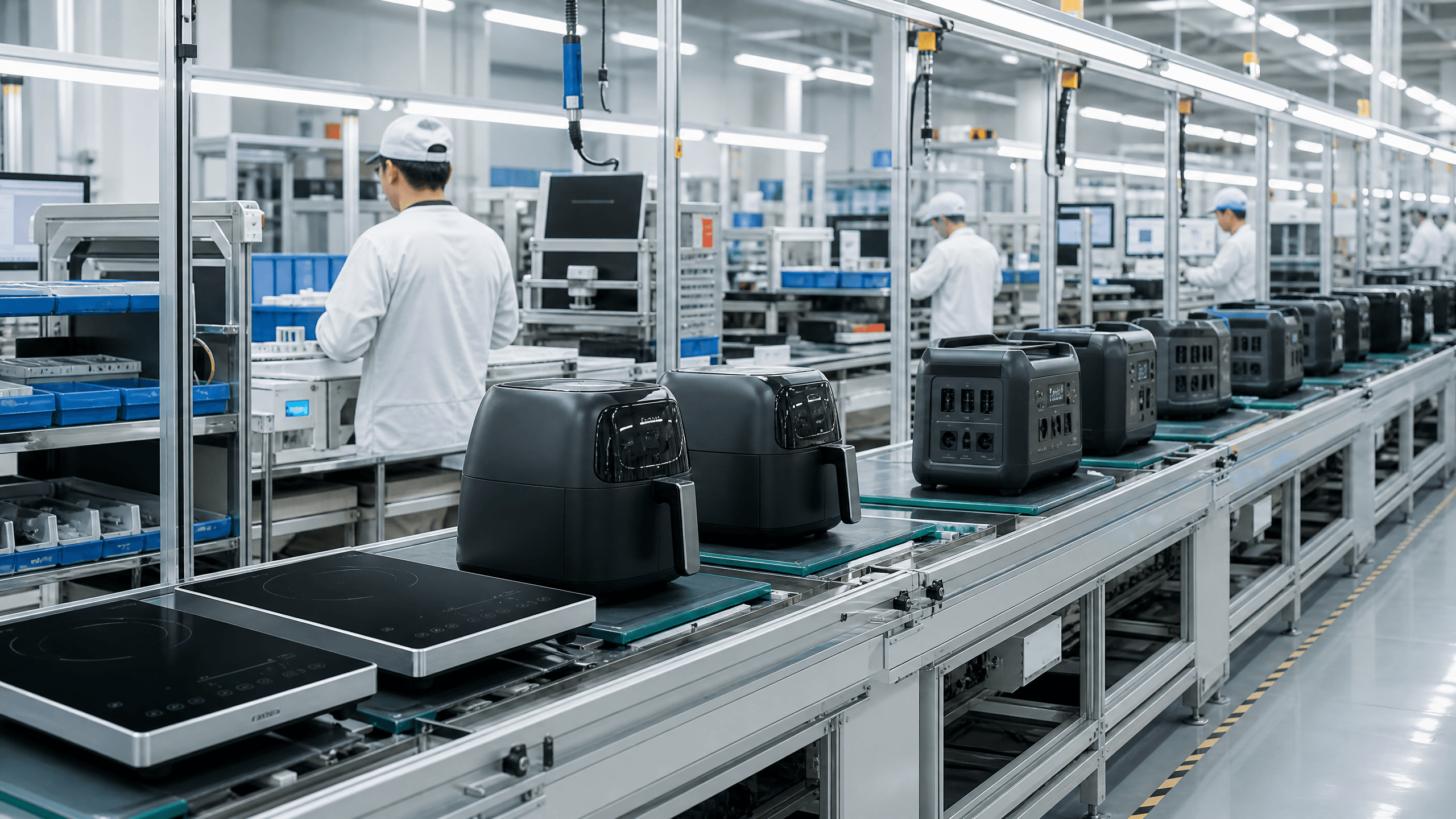 Automated home appliance production equipment