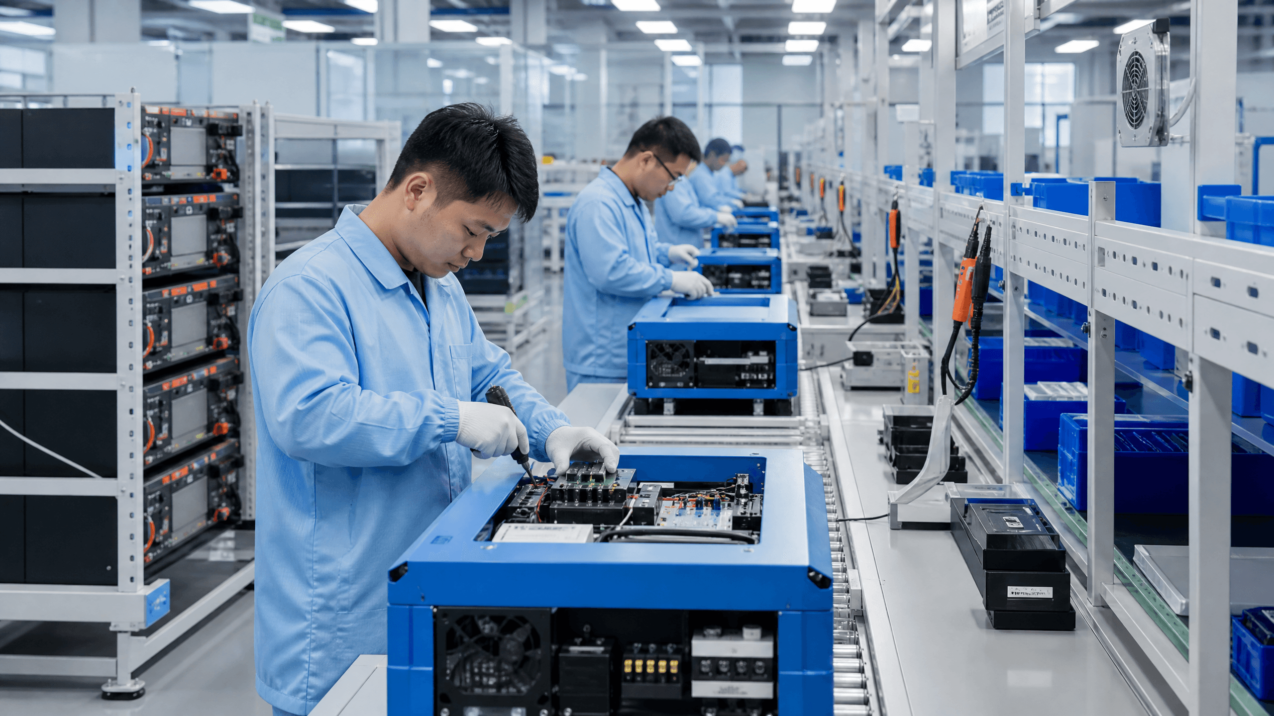 Solar energy equipment assembly line