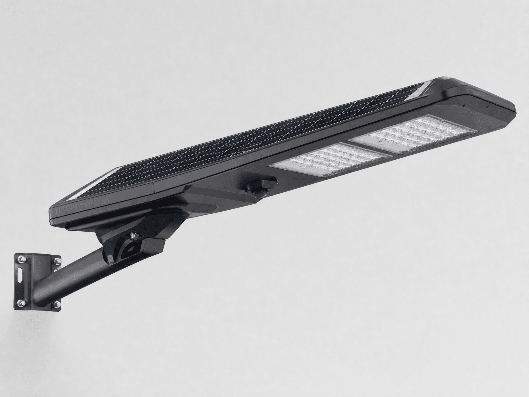 Luminaria solar para calle todo en uno 200W HP-SSL200 con sensor de movimiento para iluminación exterior