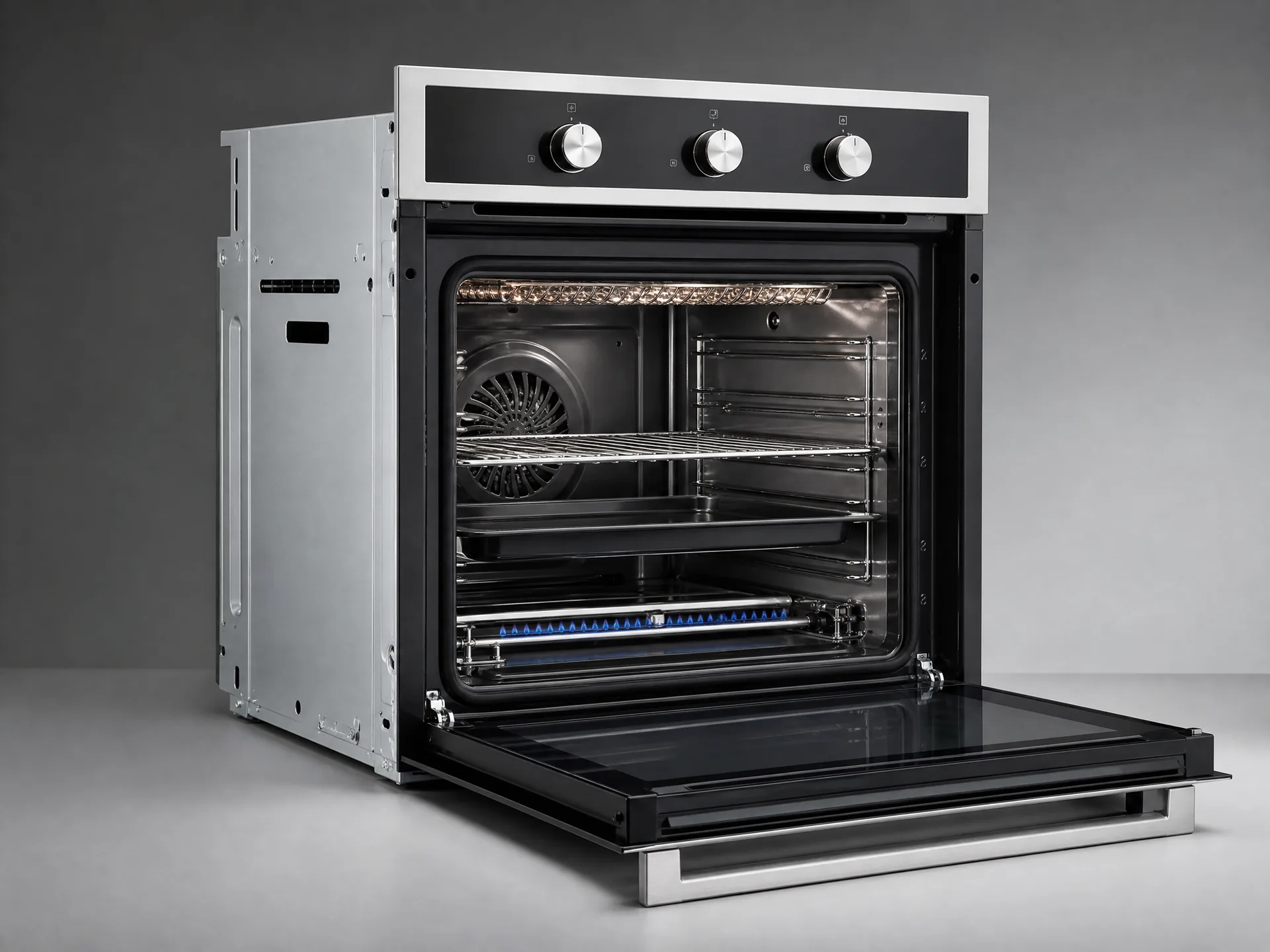 60L built-in gas oven HP-GOV60 with convection fan, grill burner and flame failure safety device for home baking