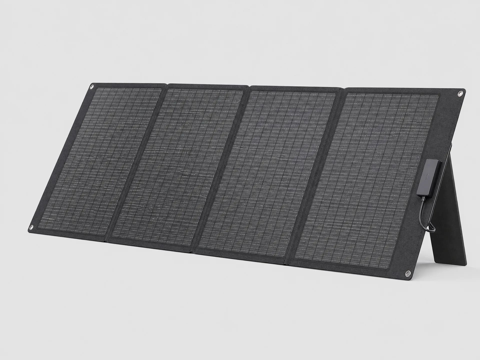 200W foldable solar panel HP-SOL-200F with ETFE surface for camping and RV use