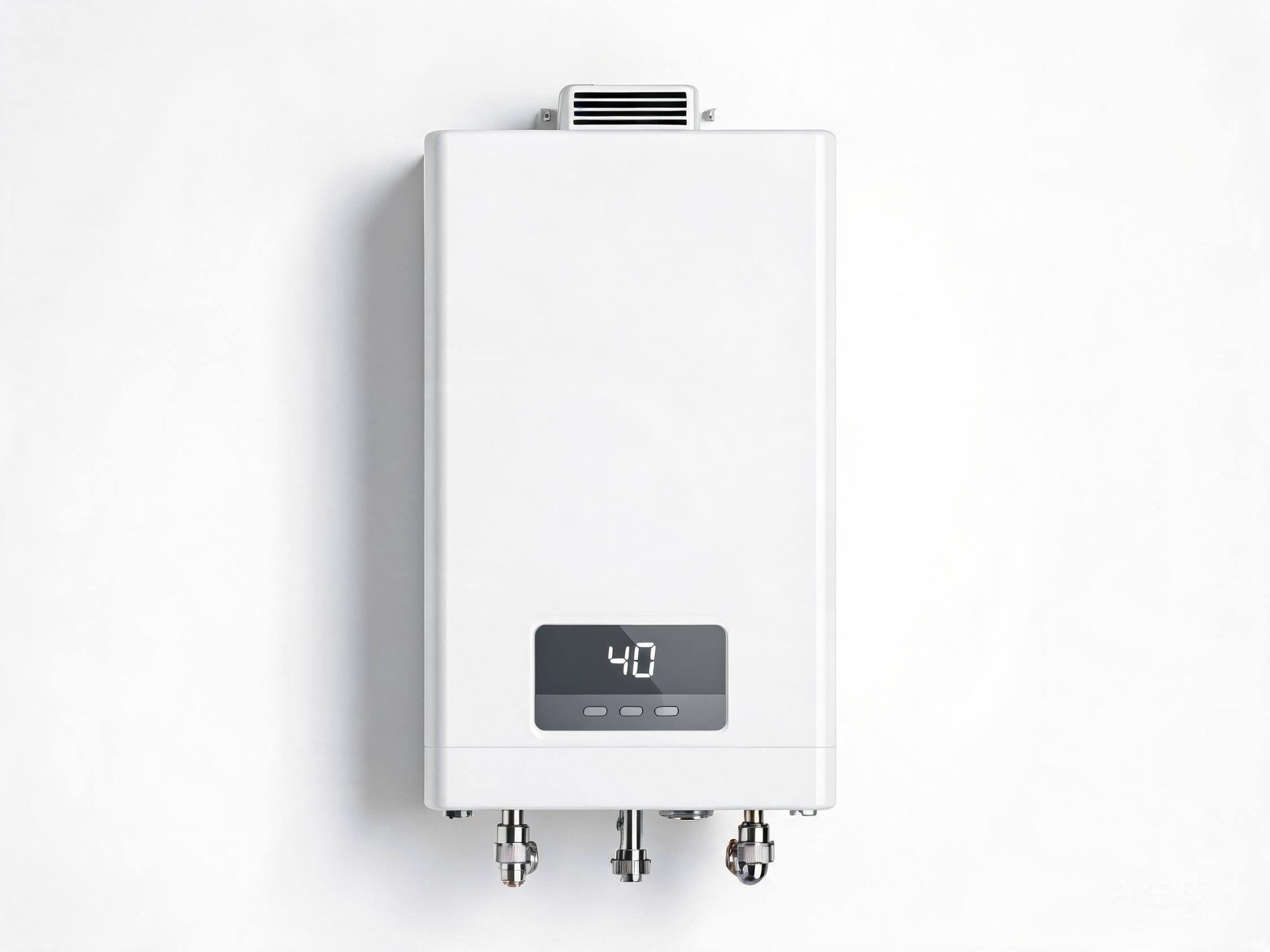 12L/min tankless gas water heater HP-GWH12 with LED display and multiple safety protections for home bathrooms