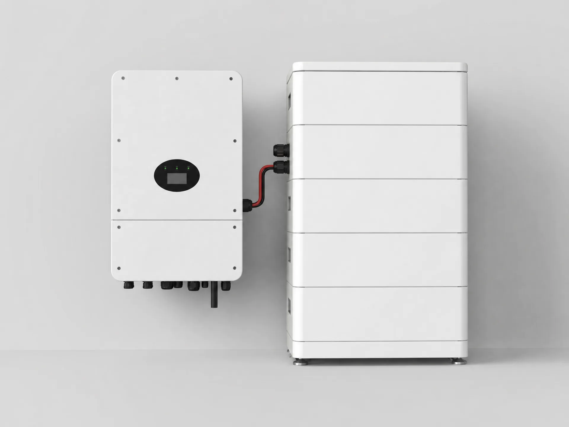 5000W home energy storage system HP-SOL-5000H with modular LiFePO4 for grid-tie