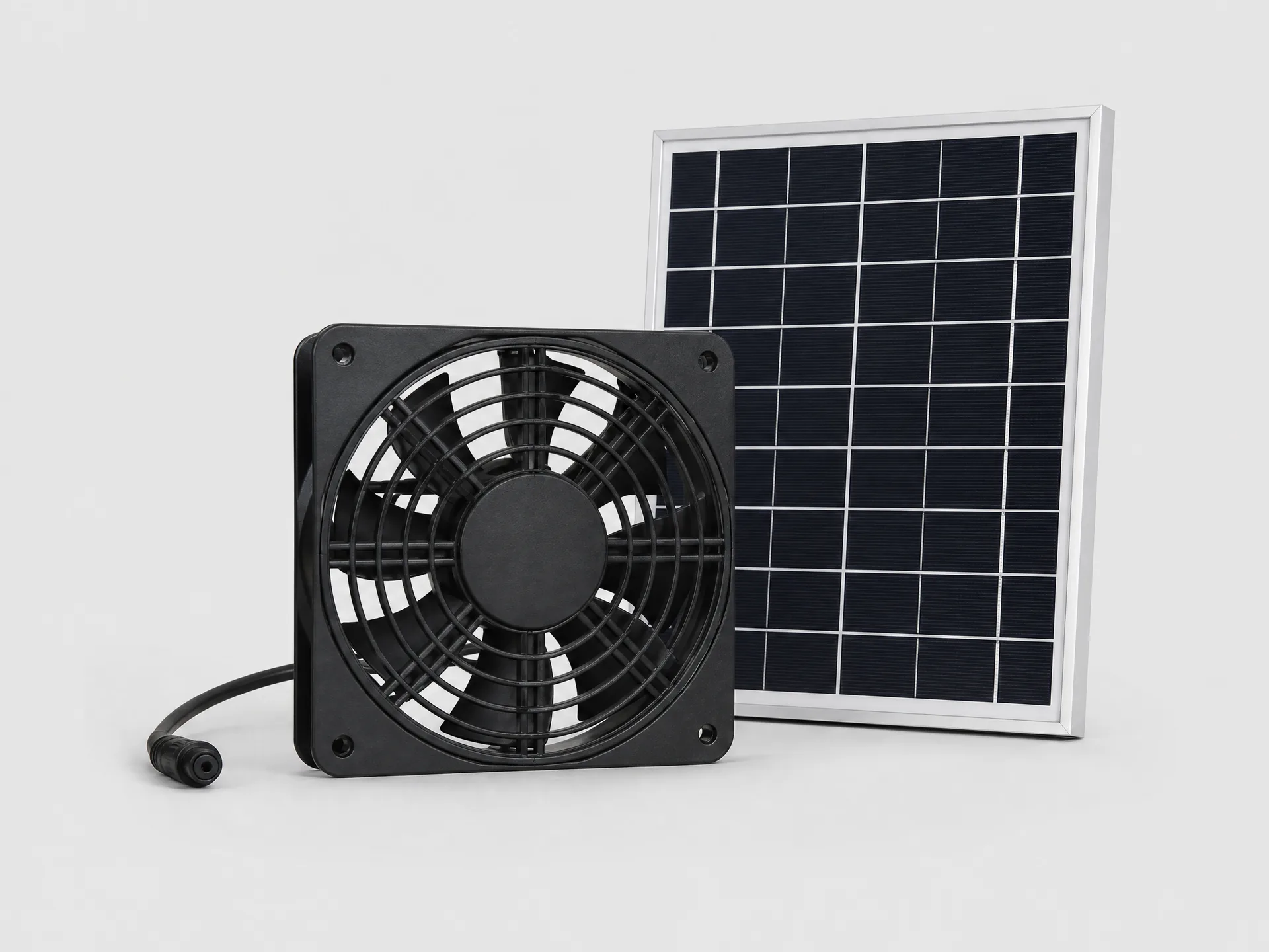 20W DC solar fan HP-SF20 brushless motor for greenhouse and off-grid ventilation