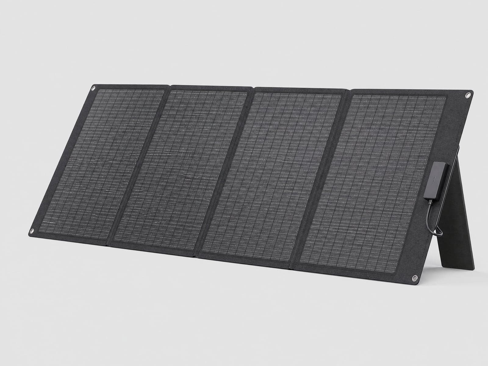 Panel solar plegable 200W — vista de aplicación
