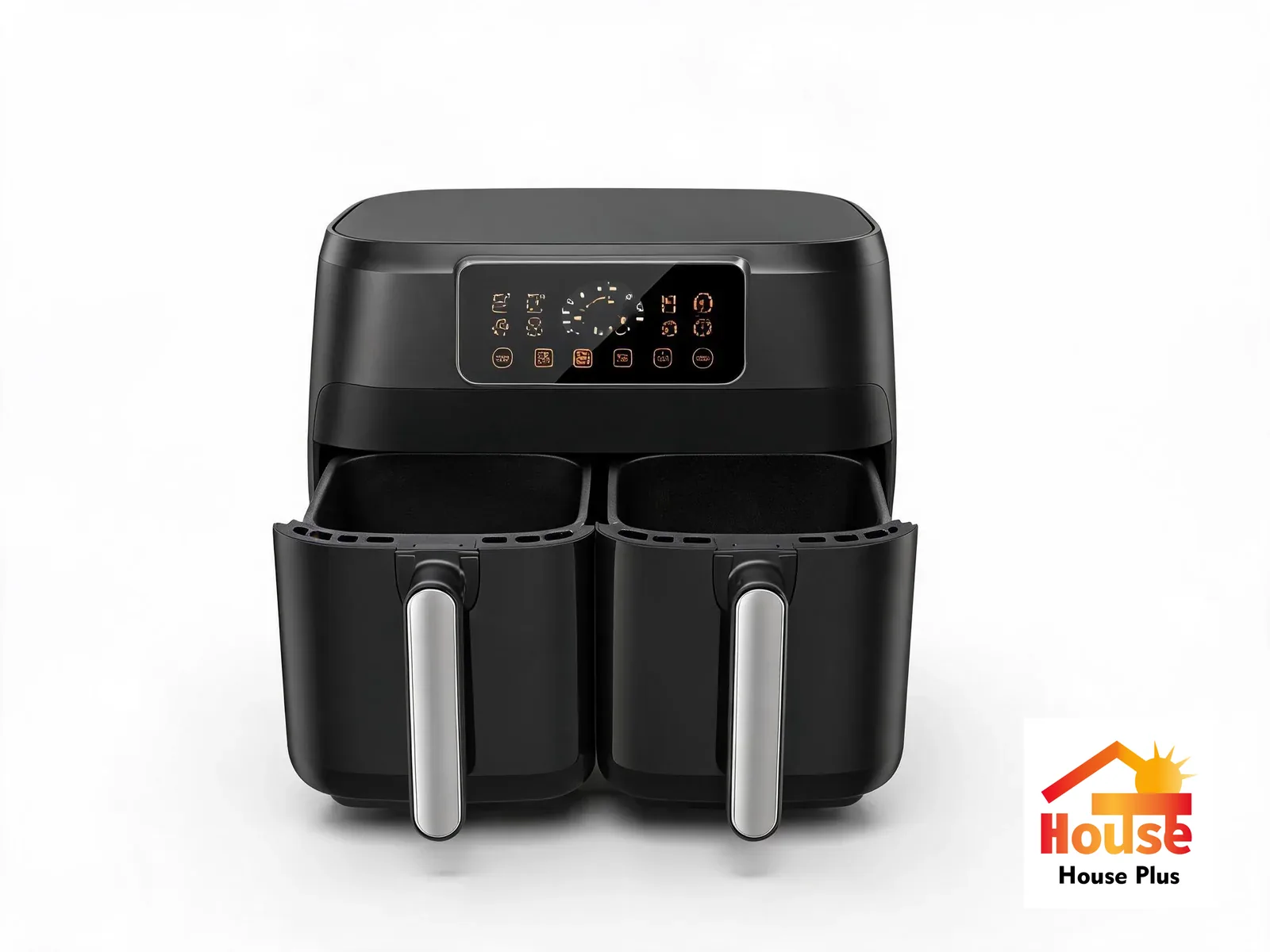 Freidora de aire digital 8L con doble zona de cocción — vista del producto con marca HousePlus