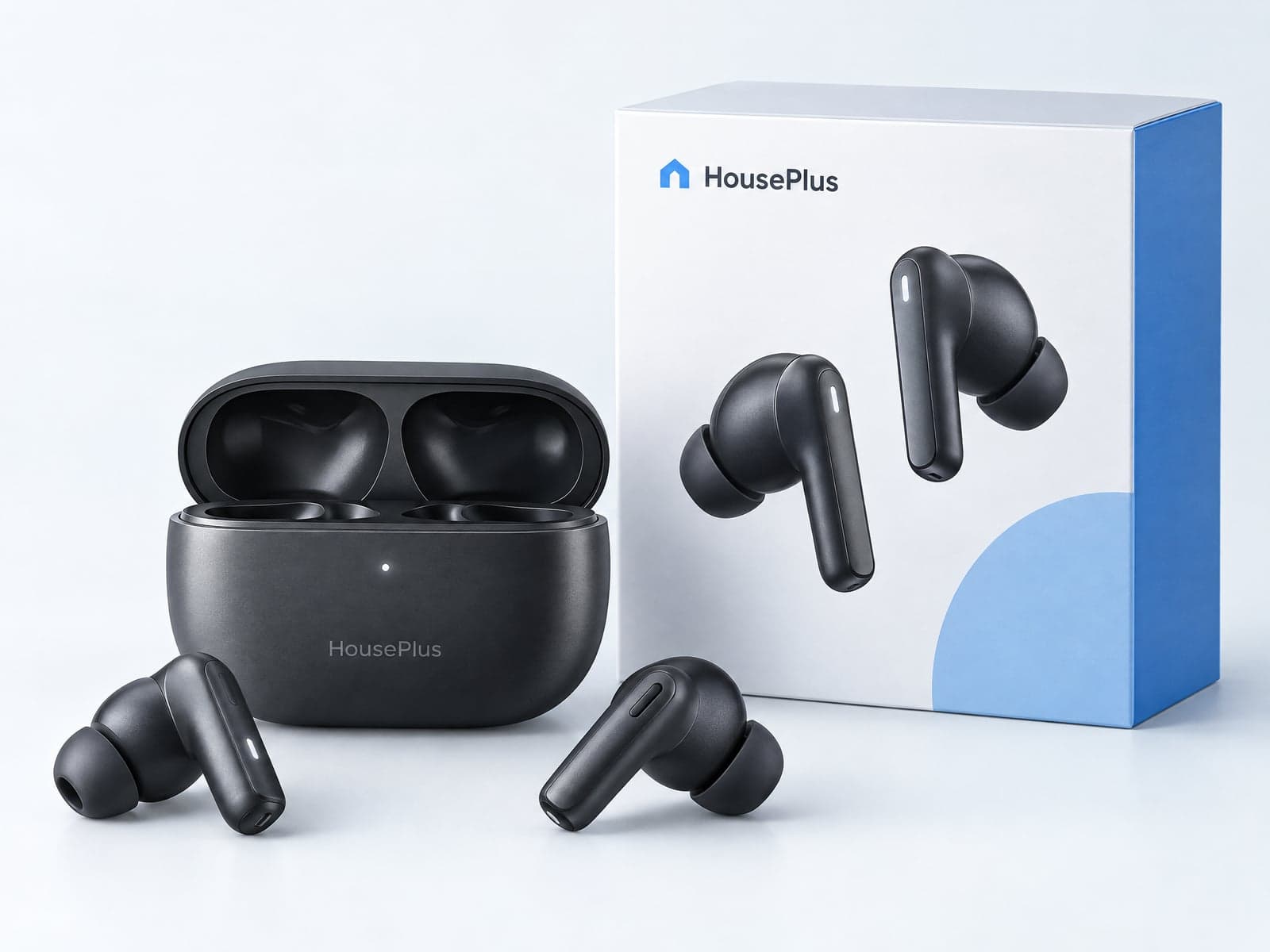 True Wireless ANC Earbuds — HousePlus branded product view