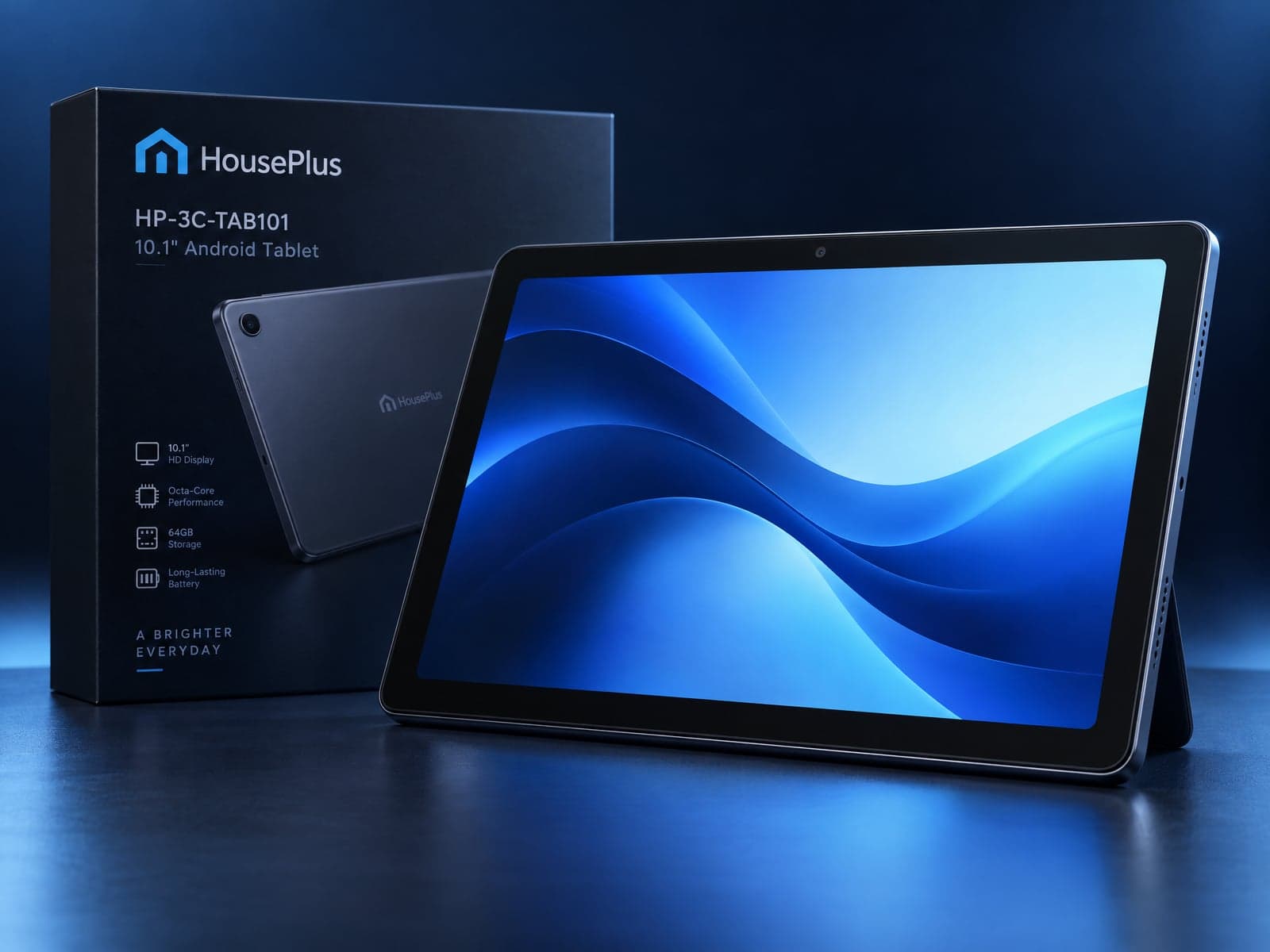 10.1-inch Android Tablet — HousePlus branded product view