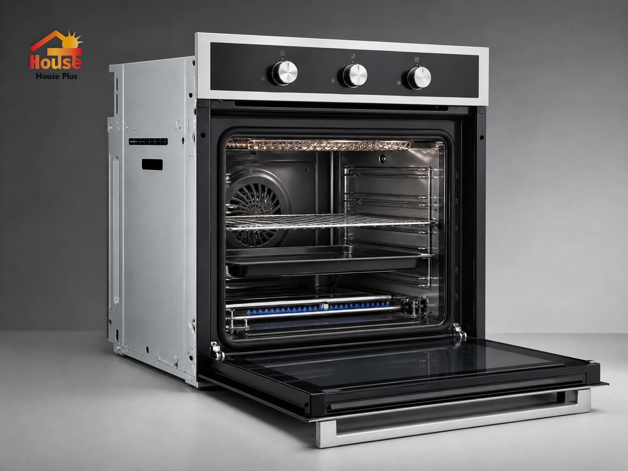 Four à gaz encastrable 60L — Convection + Grill — vue du produit de marque HousePlus