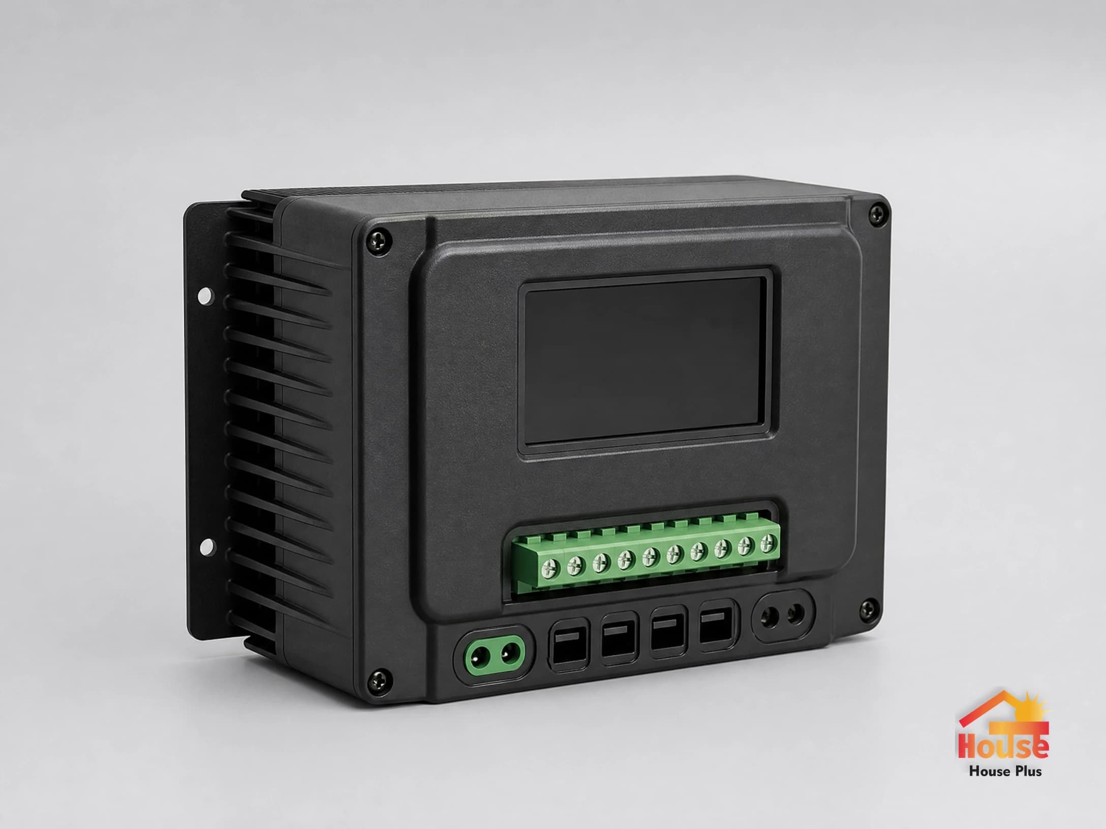 Controlador de carga solar MPPT 60A — vista del producto con marca HousePlus