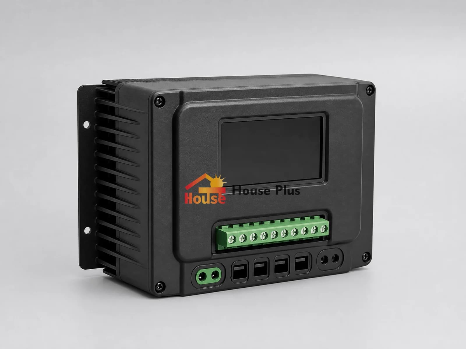 Controlador de carga solar MPPT 60A — vista del producto con marca HousePlus