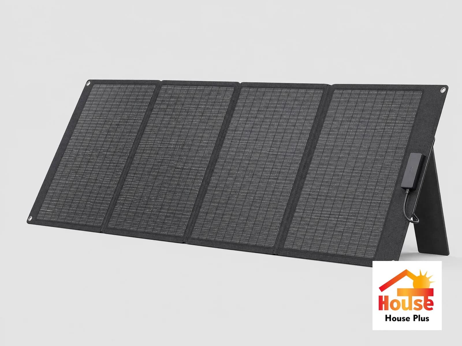 Panel solar plegable 200W — vista del producto con marca HousePlus