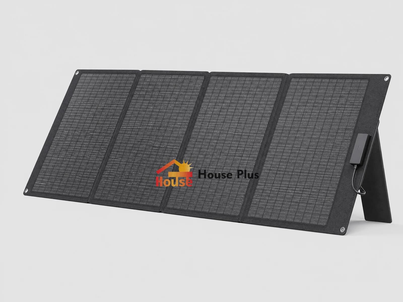 Panel solar plegable 200W — vista del producto con marca HousePlus