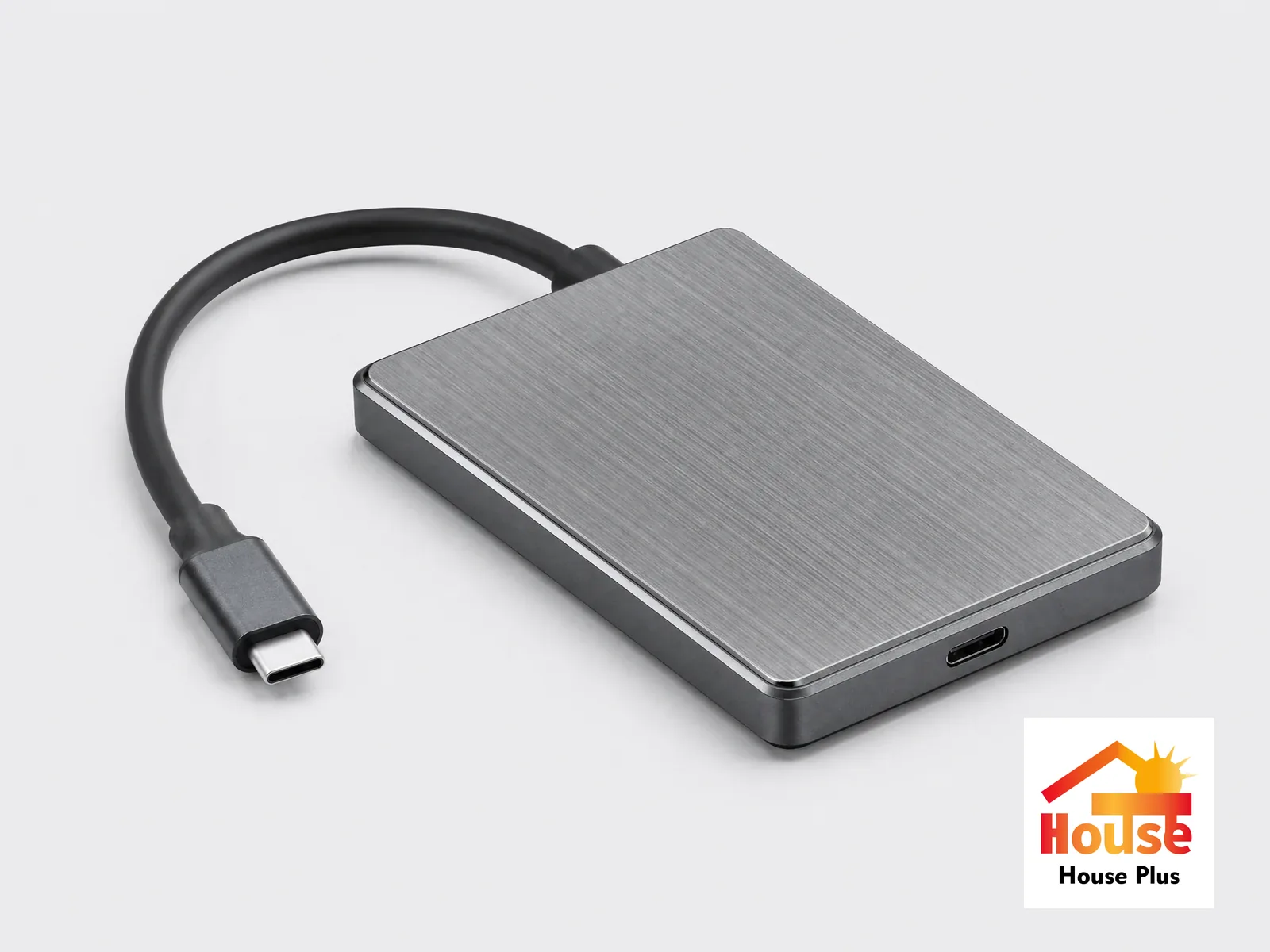 SSD portátil USB-C 1TB — vista del producto con marca HousePlus