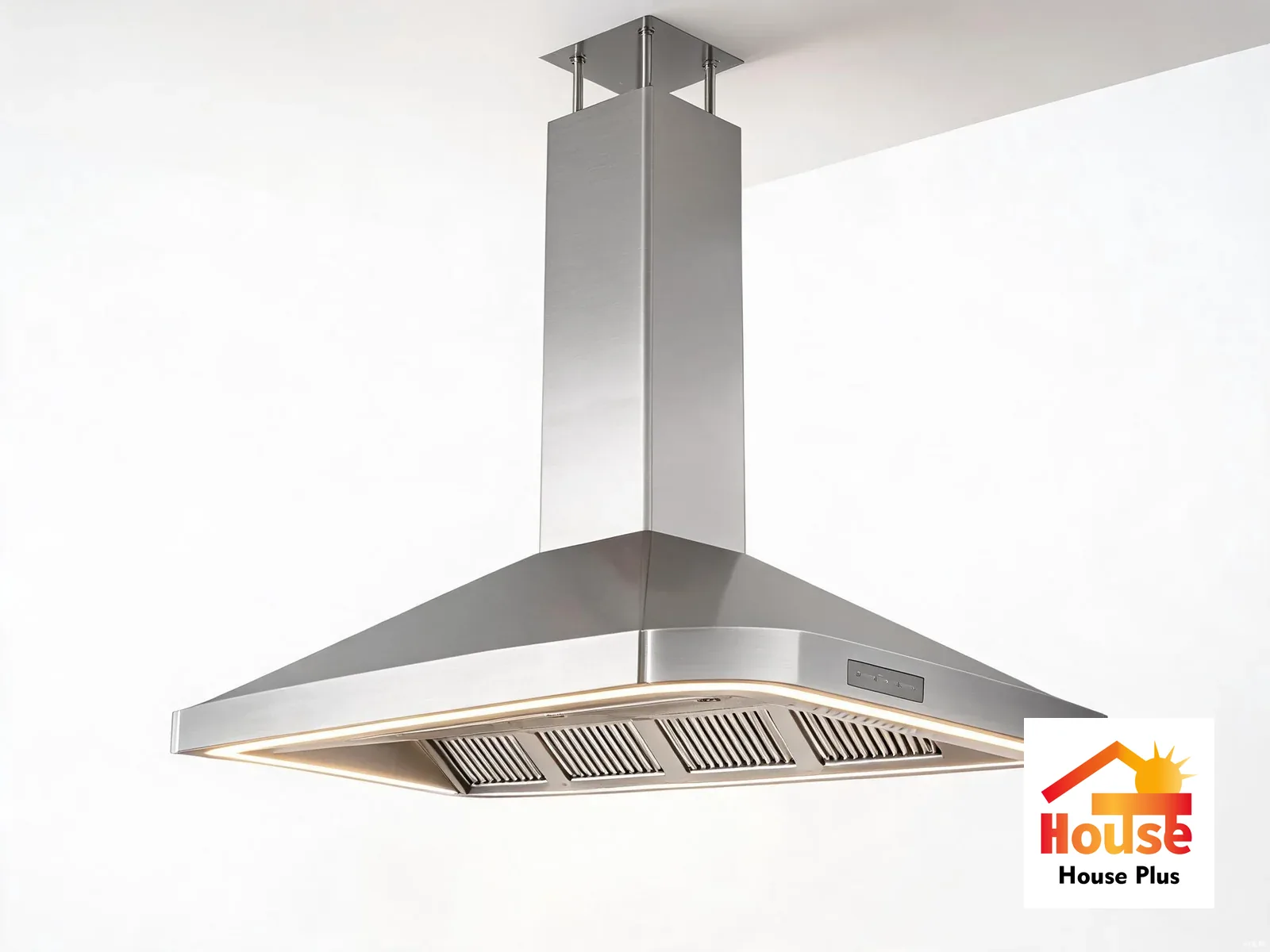 Hotte de cuisinière à montage sur îlot de 900 mm — suspendue au plafond — vue du produit de marque HousePlus