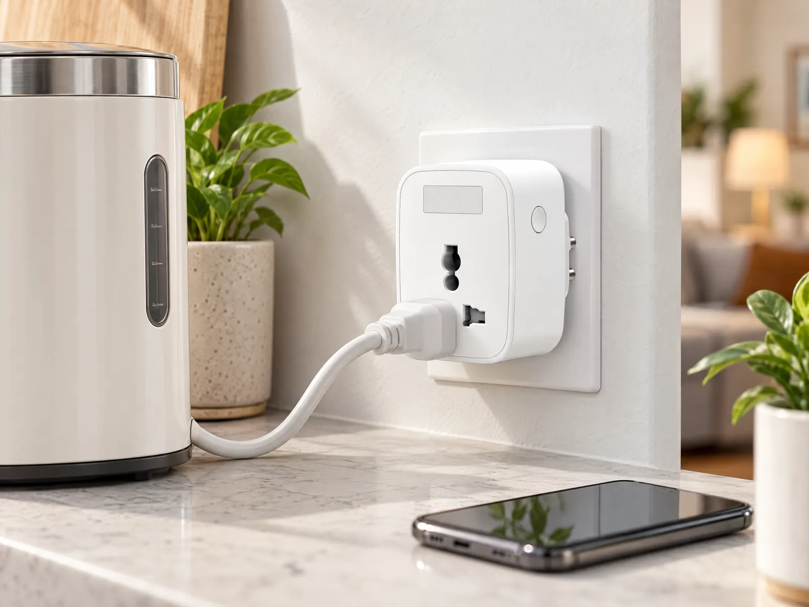Smart-WiFi-Stecker mit Energiemessung — HousePlus Markenprodukt-Ansicht