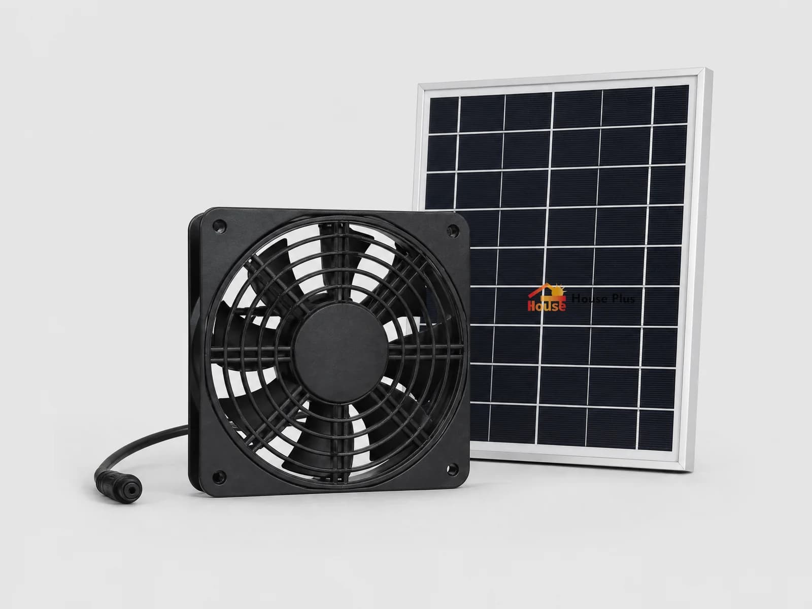 20W DC-Solarventilator — HousePlus Markenprodukt-Ansicht
