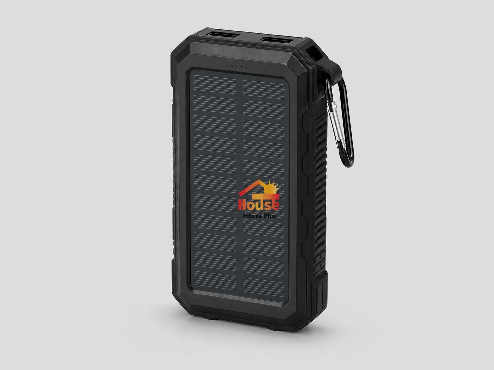 Batería externa solar 20000mAh — vista del producto con marca HousePlus
