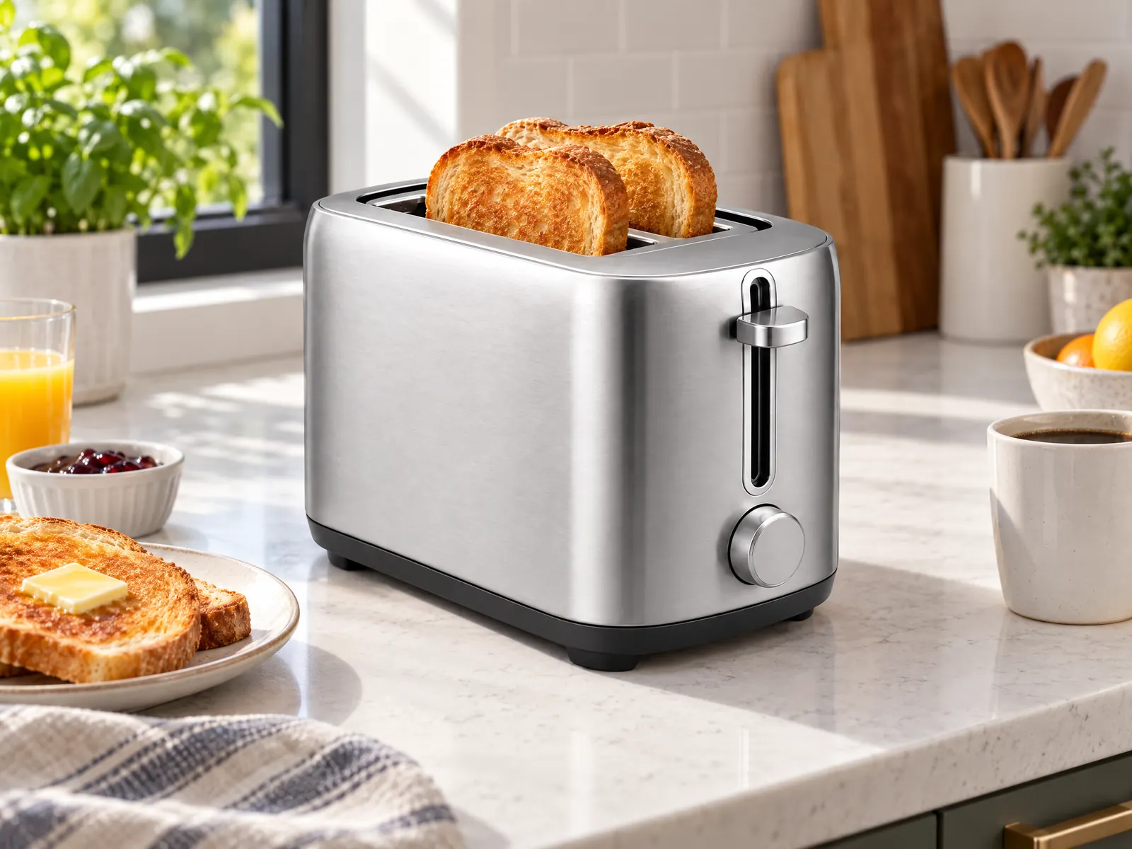 2-Scheiben-Toaster aus Edelstahl — HousePlus Markenprodukt-Ansicht