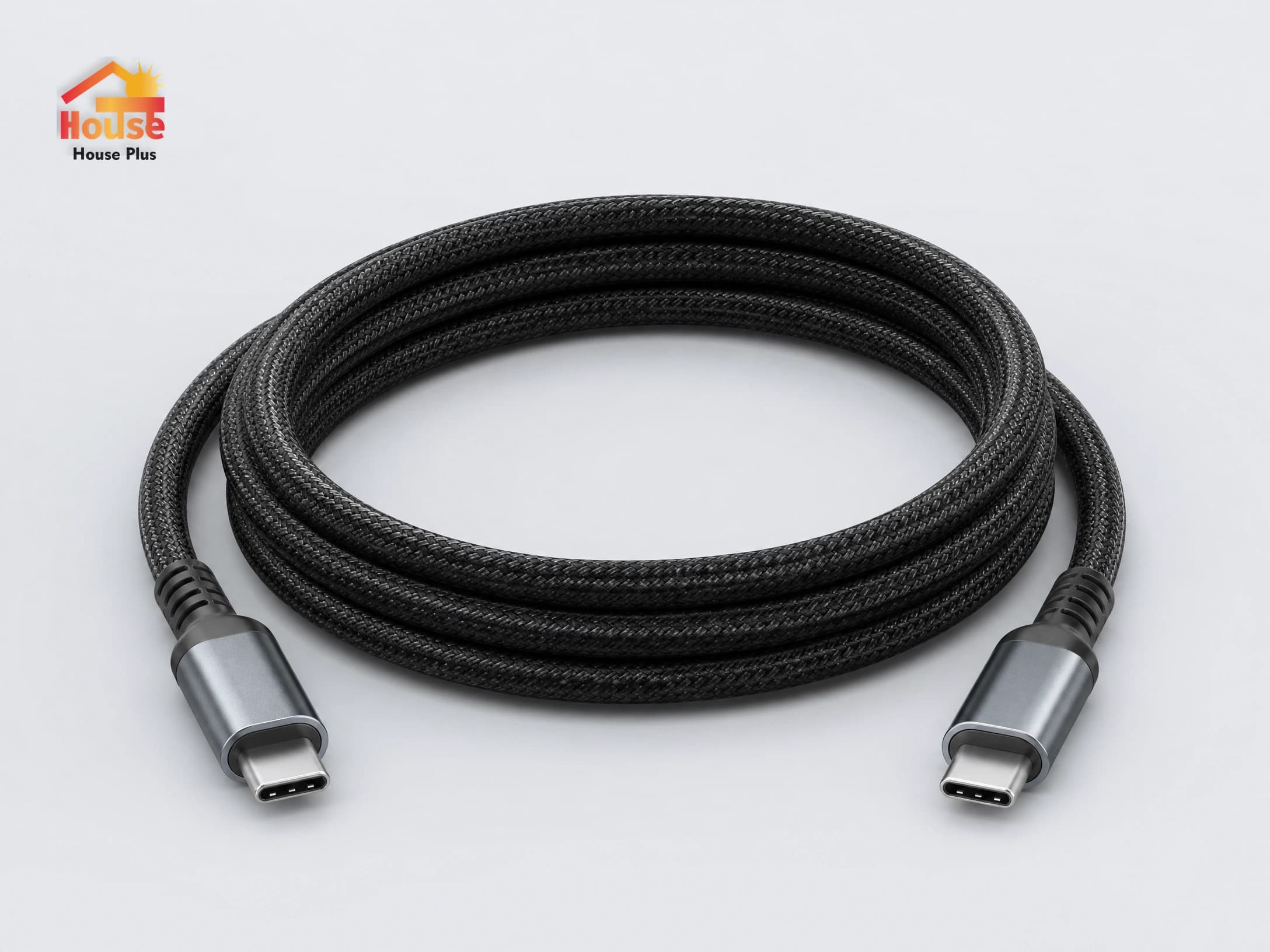 Câble de charge rapide Type-C 100W (5A) — vue du produit de marque HousePlus