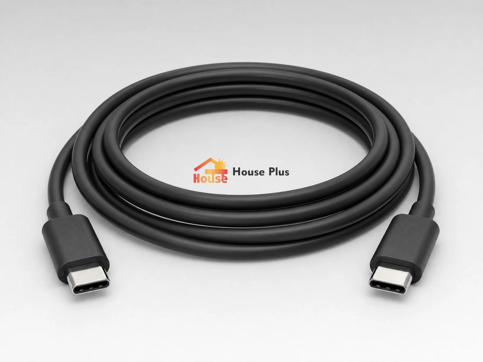 Cable USB-C de carga rápida 2m — vista del producto con marca HousePlus