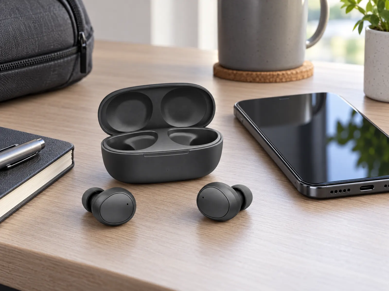 True Wireless Bluetooth Earphones (TWS) — HousePlus branded product view