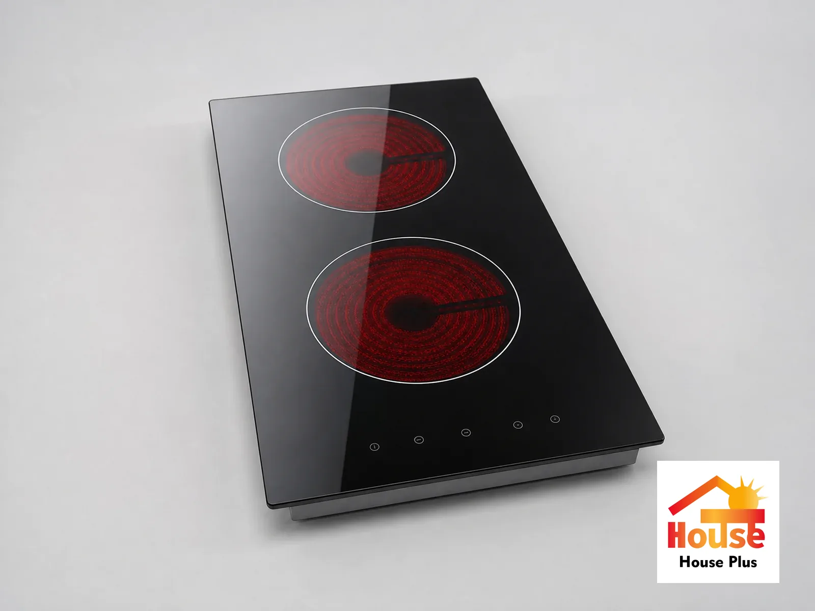 Double Zone Ceramic Hob — Radiant Heating — HousePlus branded product view
