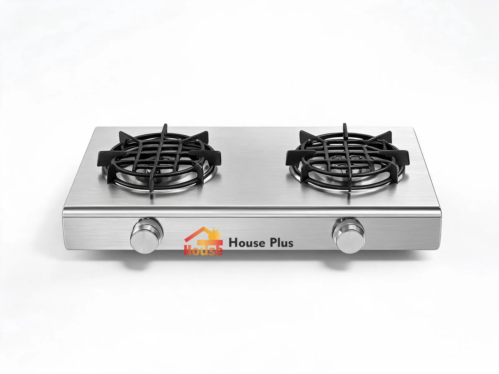 2-Burner Portable Gas Stove — Tabletop — HousePlus branded product view