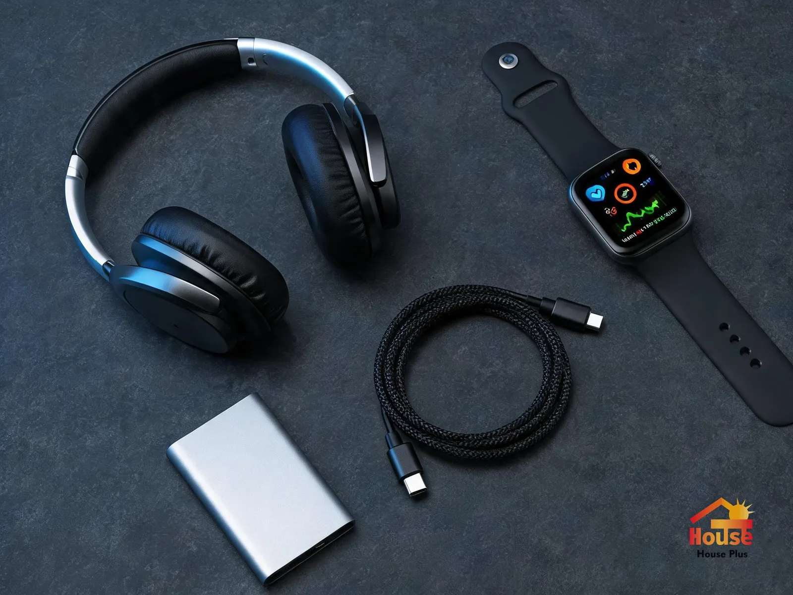 Over-Ear Headphone with Microphone — HousePlus branded product view