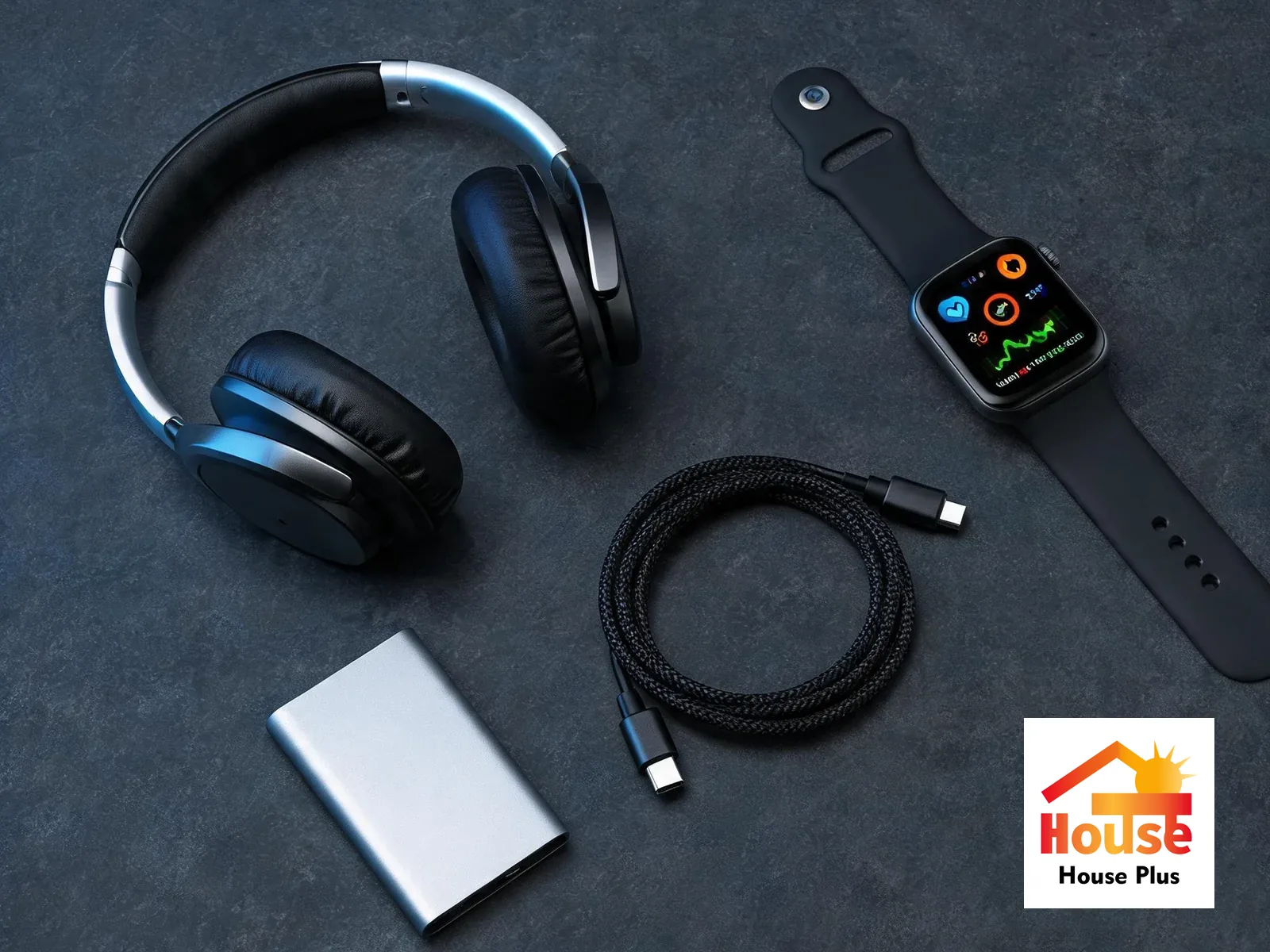 Over-Ear Headphone with Microphone — HousePlus branded product view