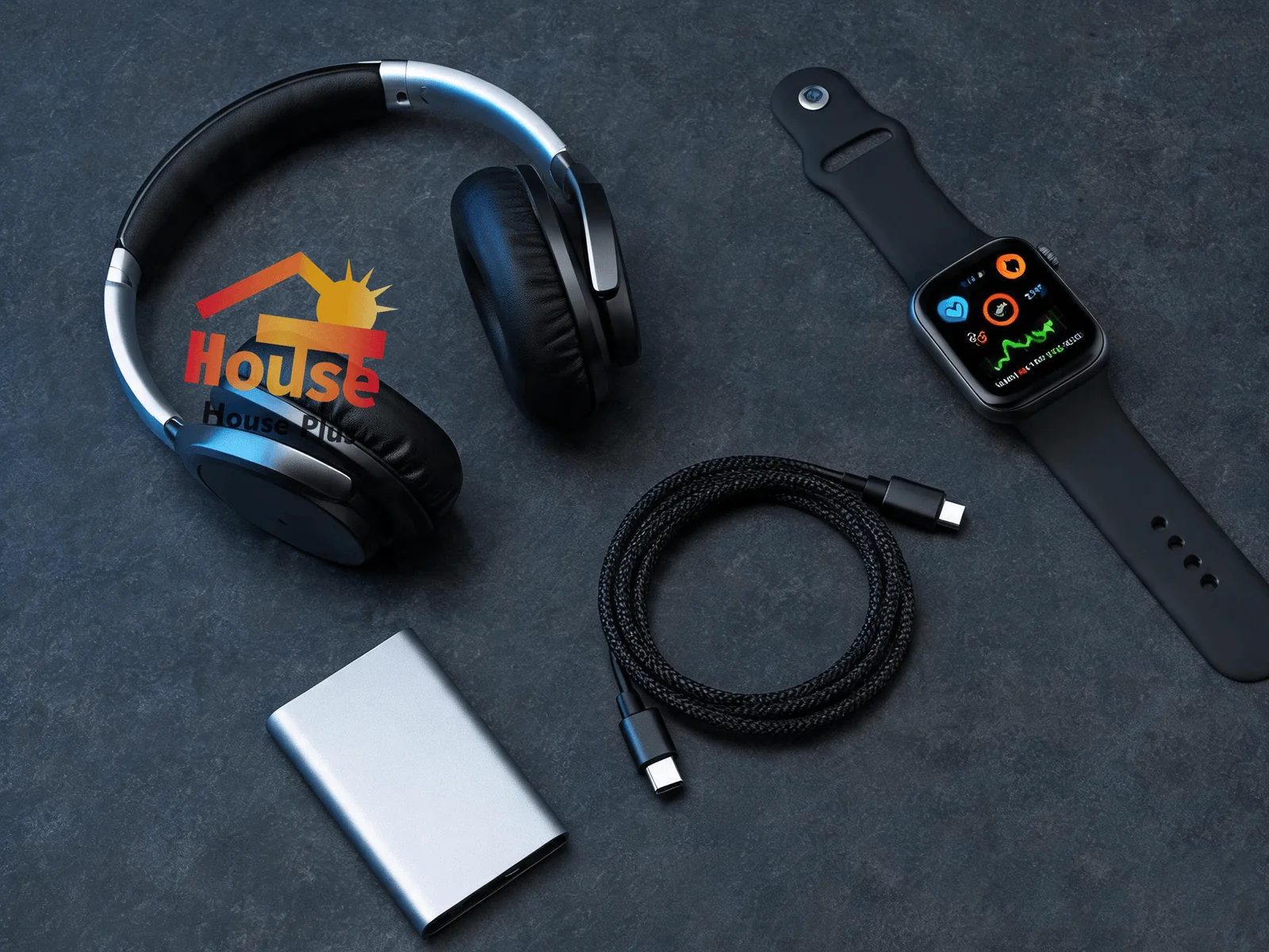 Over-Ear Headphone with Microphone — HousePlus branded product view