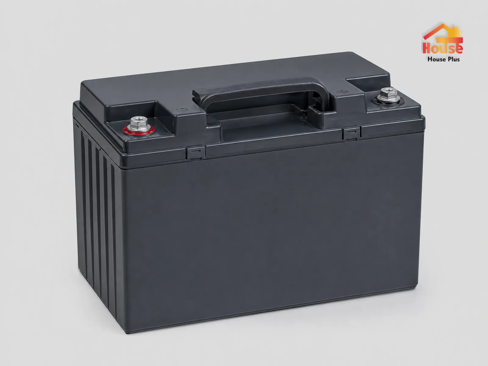 100Ah Deep Cycle Lead-Acid Battery — HousePlus branded product view