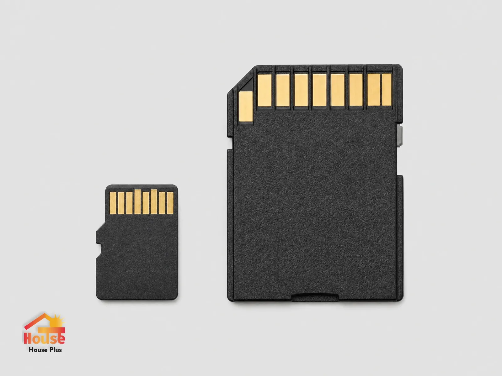 128GB Micro SD Card (Class 10 / A2) — HousePlus branded product view