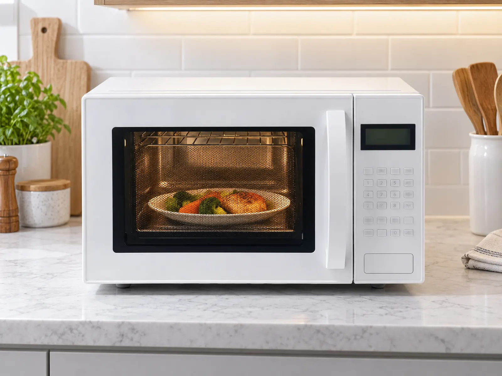 25L Digital Microwave Oven with Grill β HousePlus branded product view