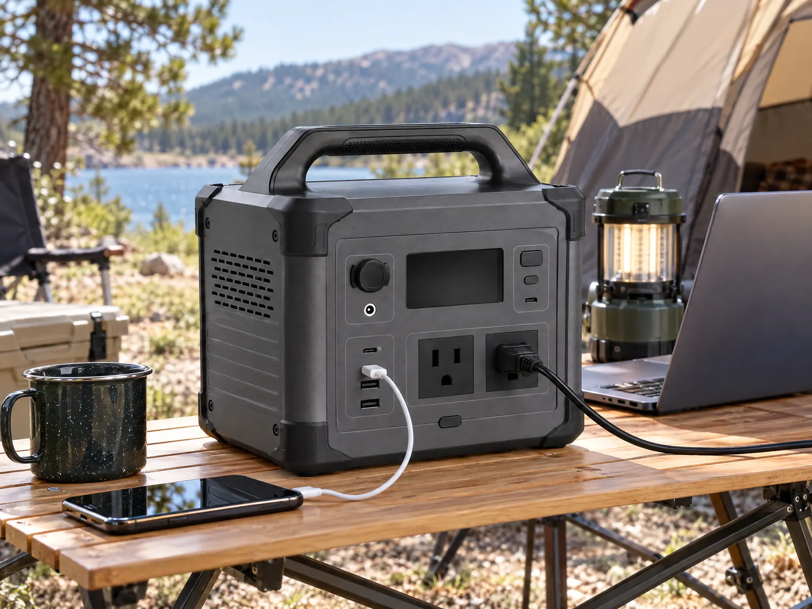 600W Outdoor Power Station — HousePlus branded product view