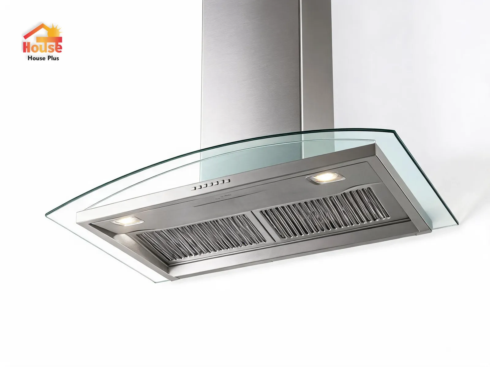 900mm Curved Glass Canopy Range Hood — Wall Mount — HousePlus branded product view