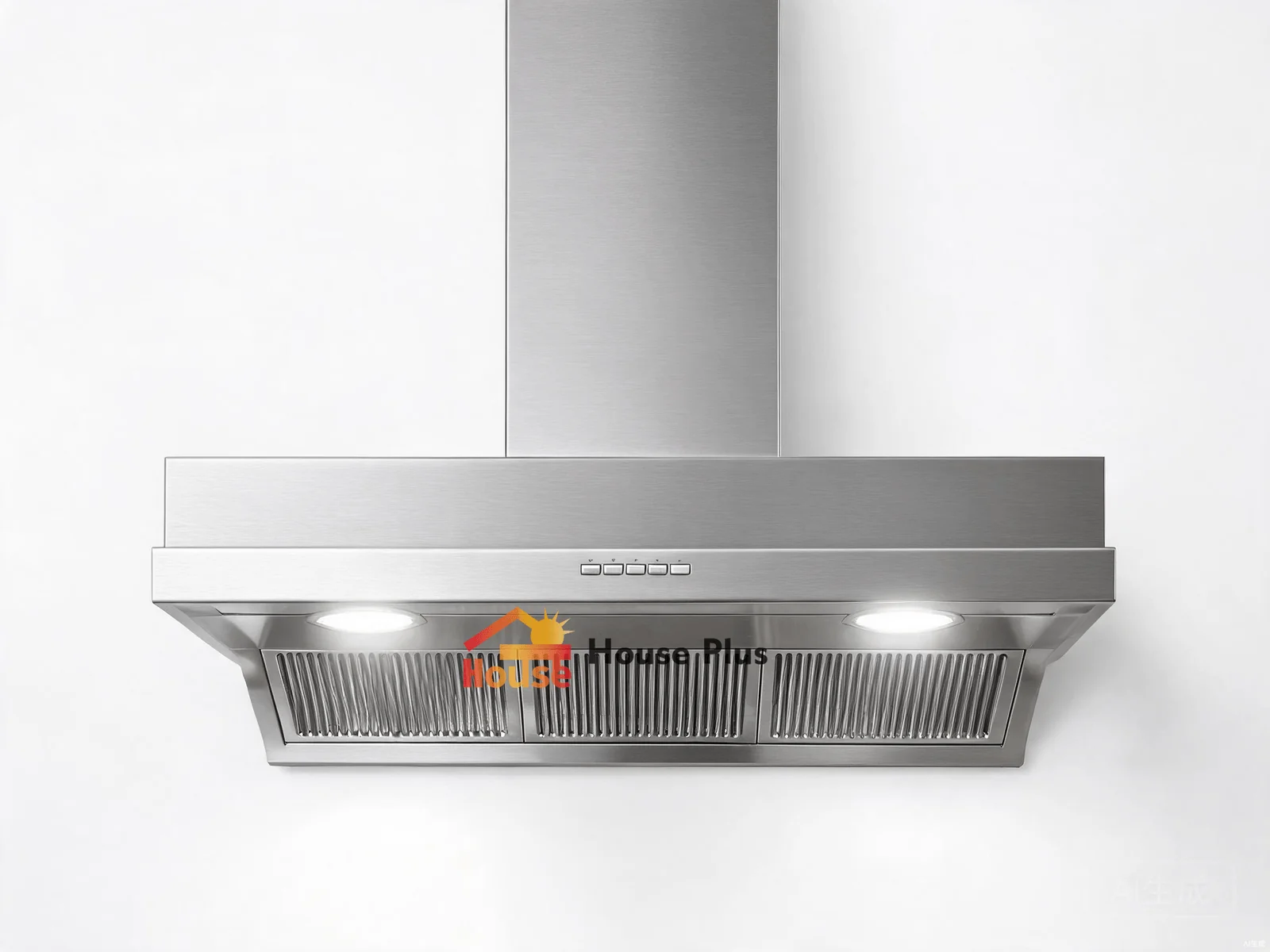 900mm Wall Mount Range Hood — Stainless Steel — HousePlus branded product view