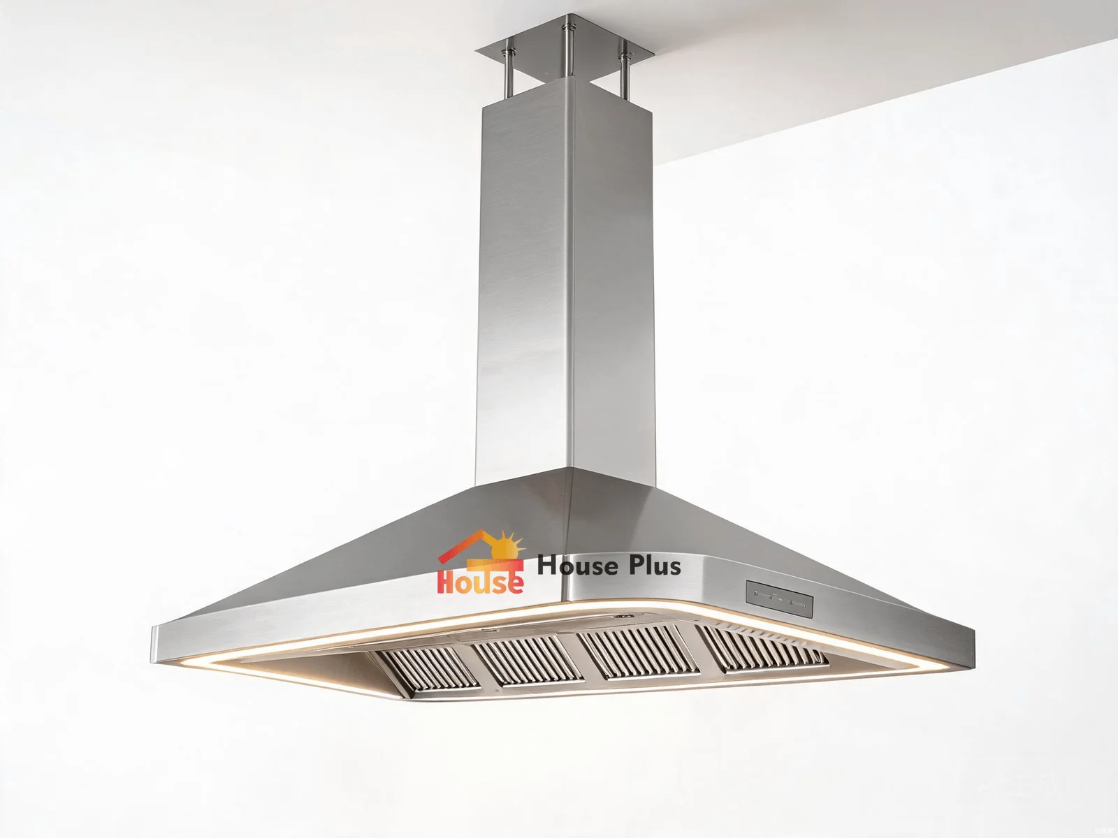 900mm Island Mount Range Hood — Ceiling Suspended — HousePlus branded product view