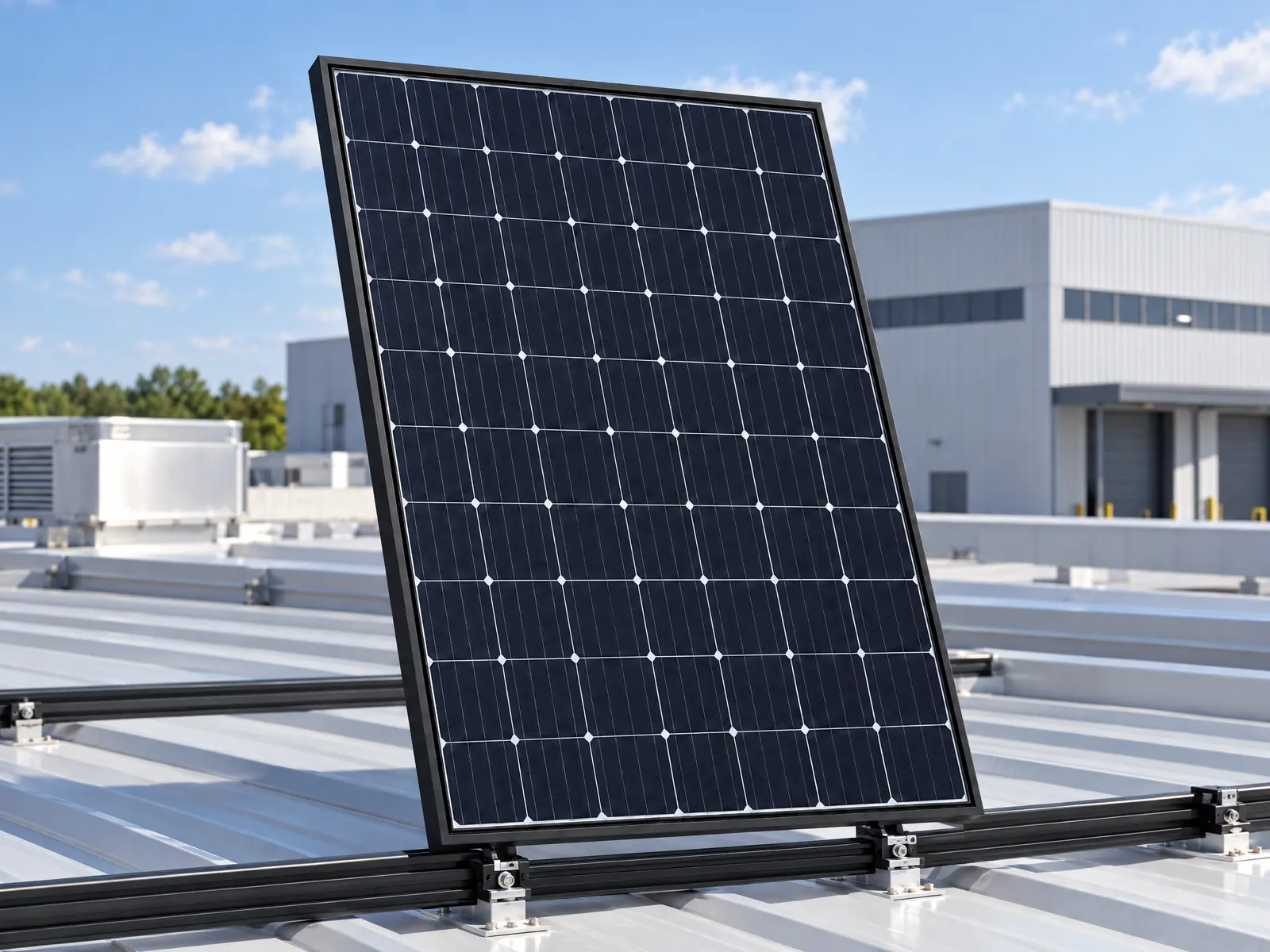 500W Monocrystalline Solar Panel — HousePlus branded product view